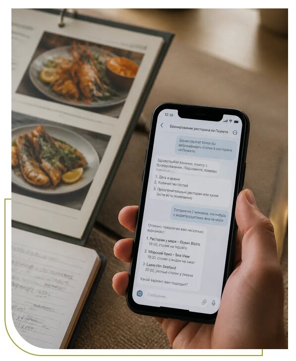 Бронирование ресторанов на Пхукете для гостей из Новороссийска